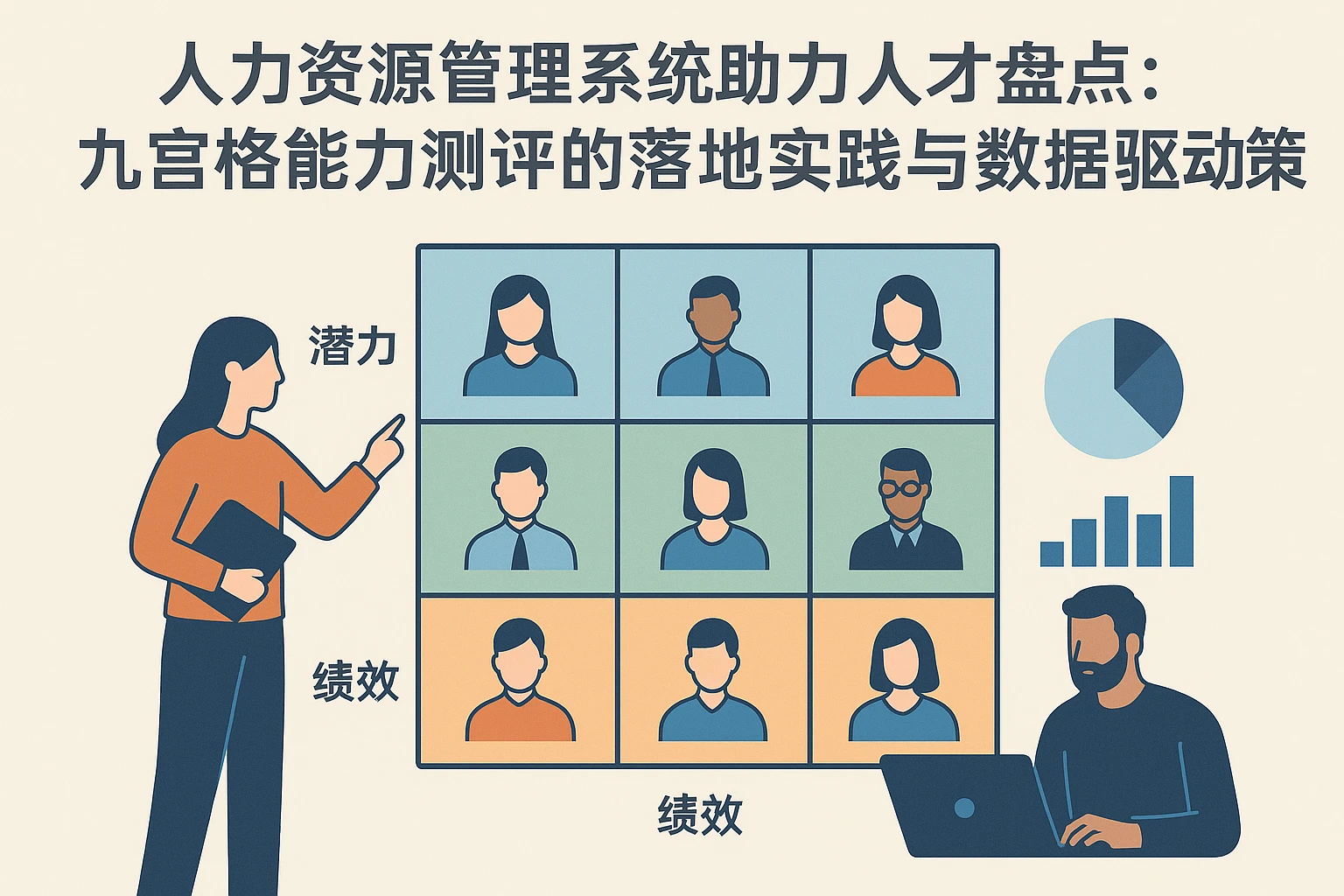 人力资源管理系统助力人才盘点：九宫格能力测评的落地实践与数据驱动策略
