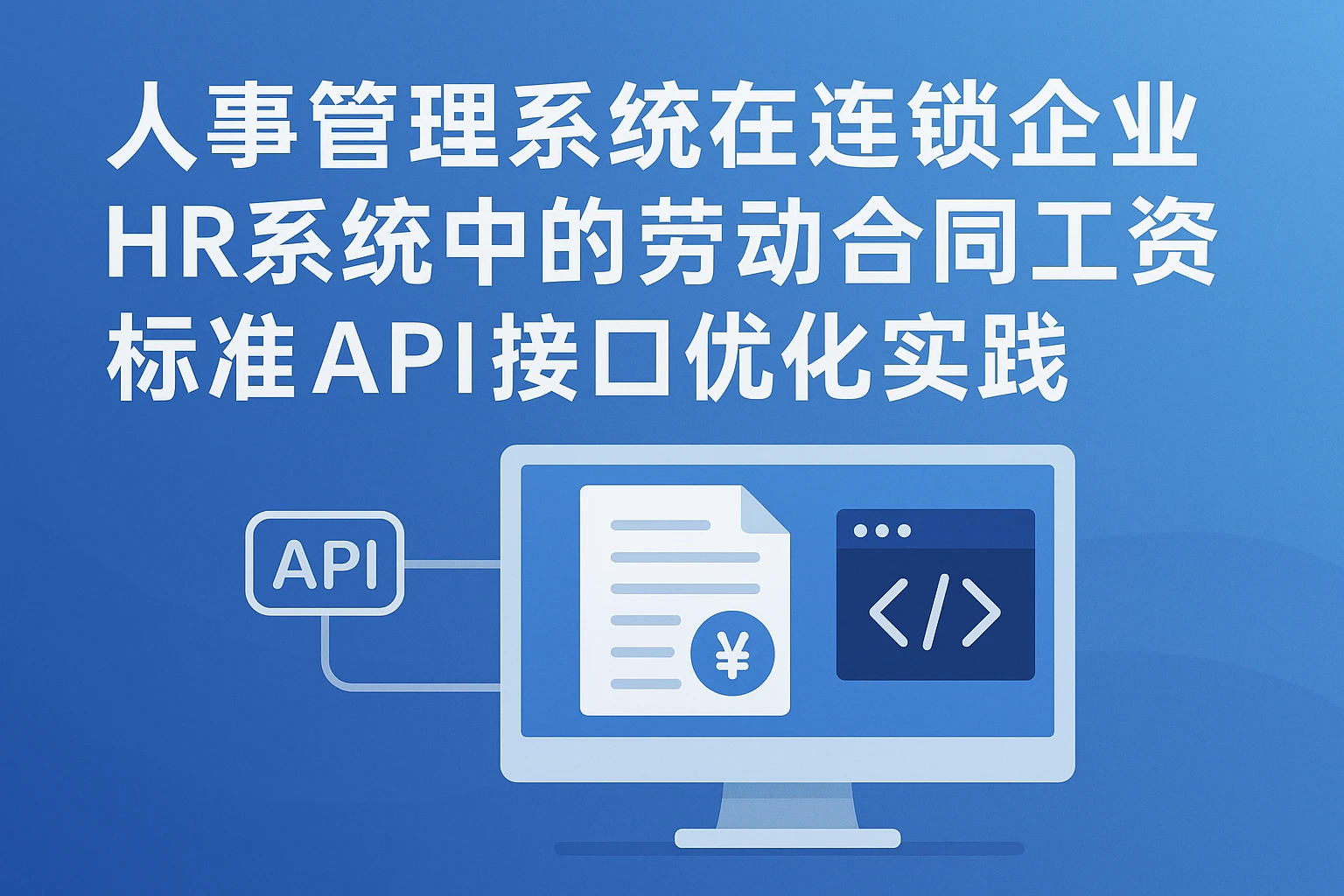 人事管理系统在连锁企业HR系统中的劳动合同工资标准API接口优化实践