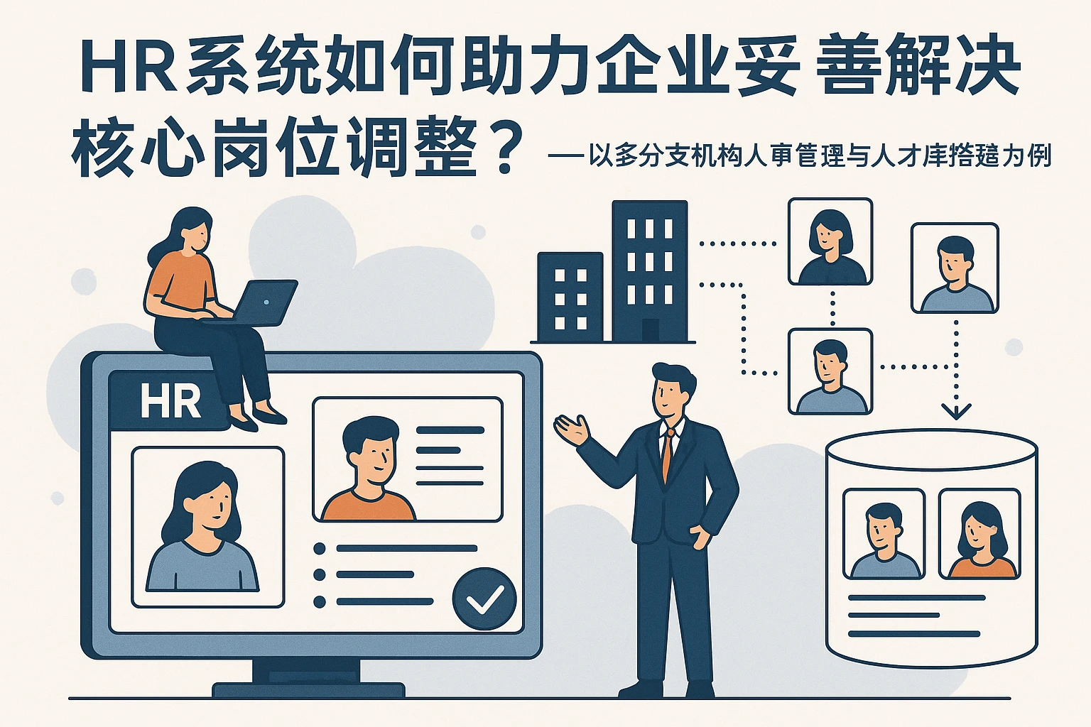 HR系统如何助力企业妥善解决核心岗位调整？——以多分支机构人事管理与人才库搭建为例
