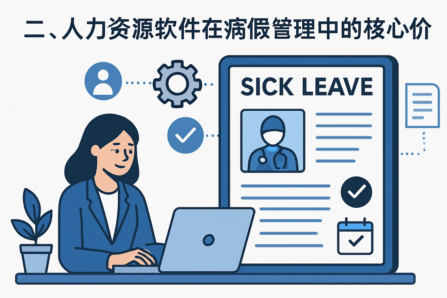 二、人力资源软件在病假管理中的核心价值