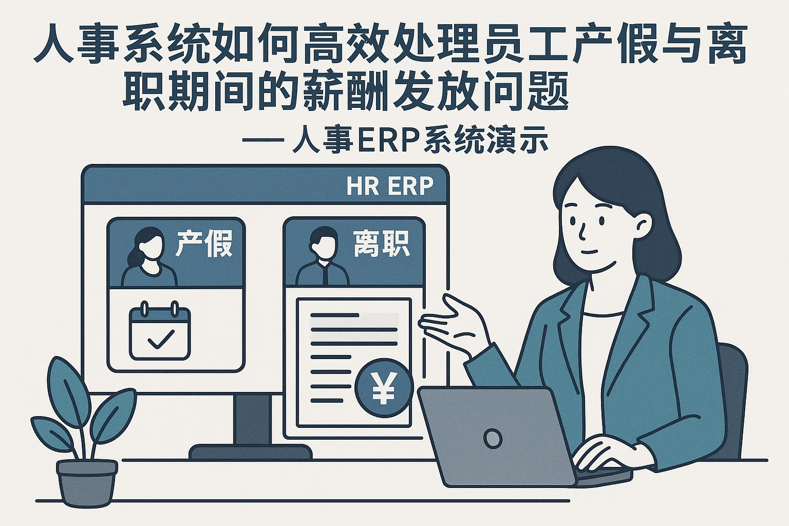 人事系统如何高效处理员工产假与离职期间的薪酬发放问题——人事ERP系统演示