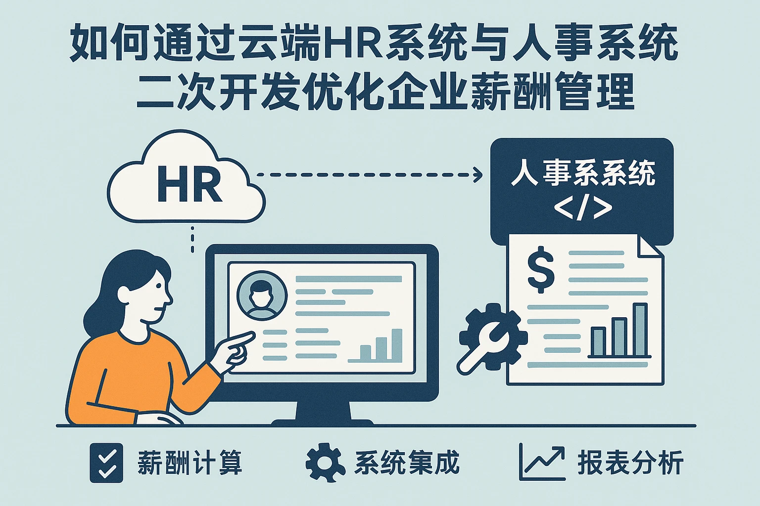 如何通过云端HR系统与人事系统二次开发优化企业薪酬管理