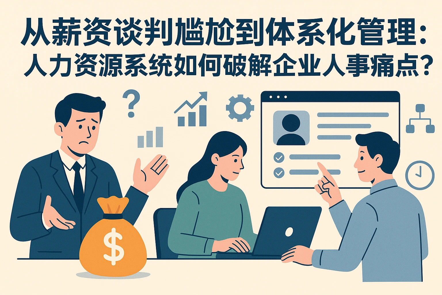 从薪资谈判尴尬到体系化管理:人力资源系统如何破解企业人事痛点?