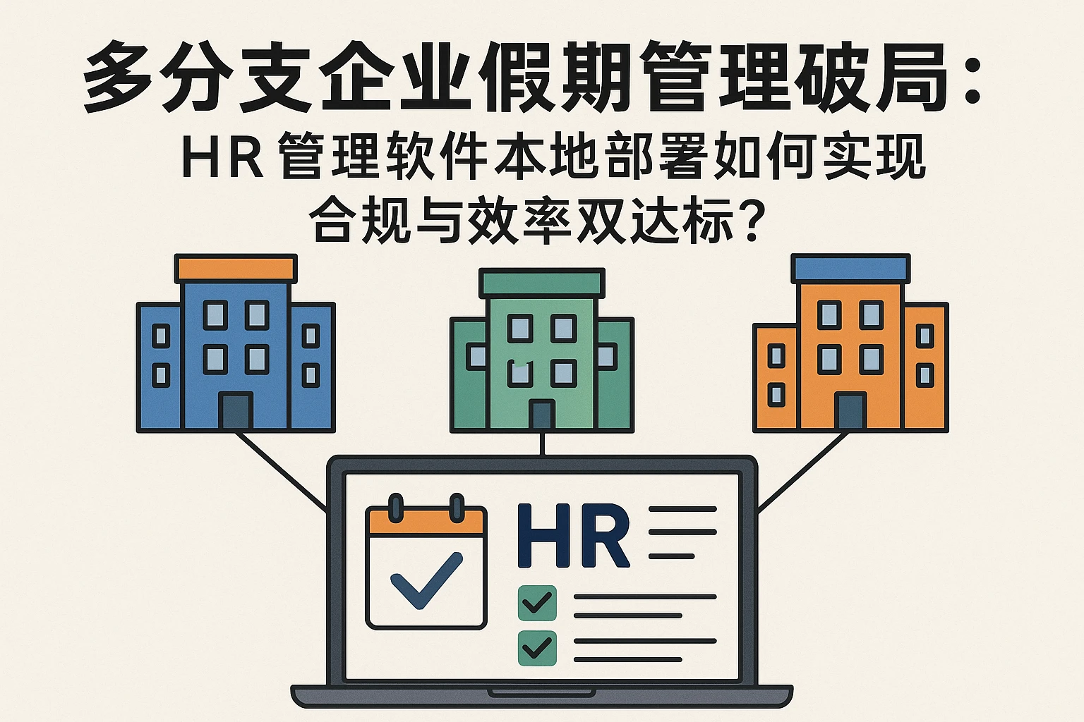 多分支企业假期管理破局：HR管理软件本地部署如何实现合规与效率双达标？