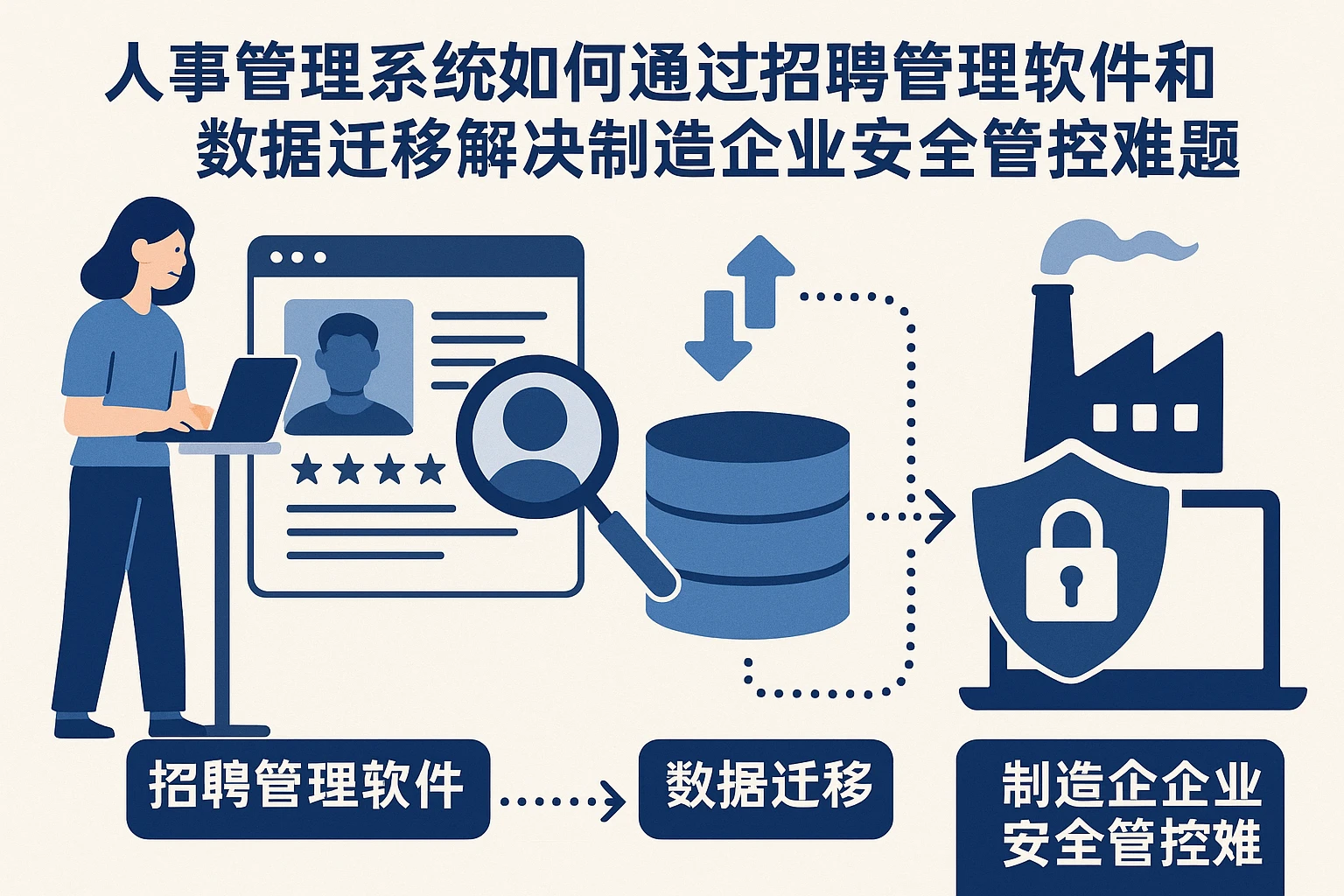 人事管理系统如何通过招聘管理软件和数据迁移解决制造企业安全管控难题