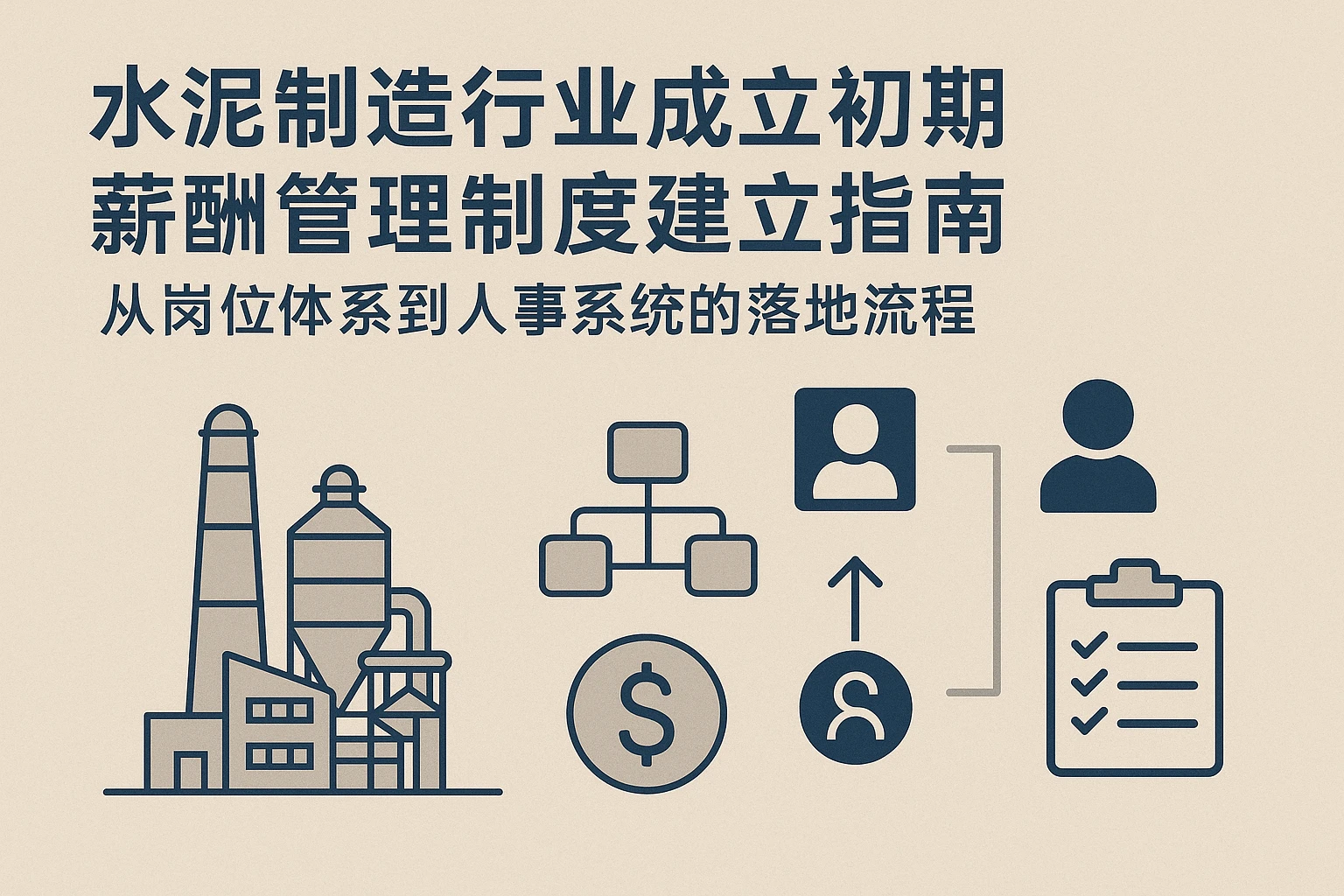 水泥制造行业成立初期薪酬管理制度建立指南：从岗位体系到人事系统的落地流程