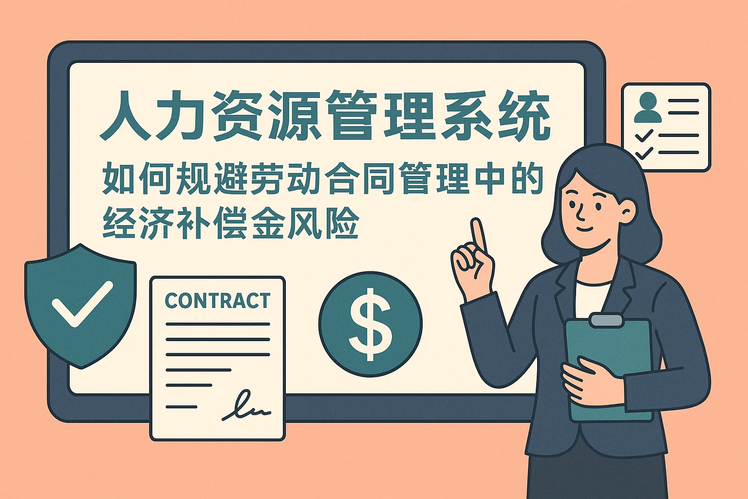 人力资源管理系统如何规避劳动合同管理中的经济补偿金风险