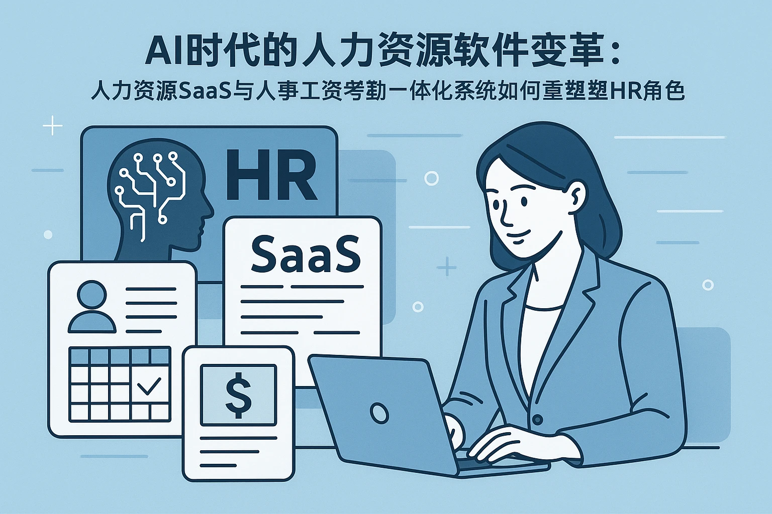 AI时代的人力资源软件变革：人力资源SaaS与人事工资考勤一体化系统如何重塑HR角色