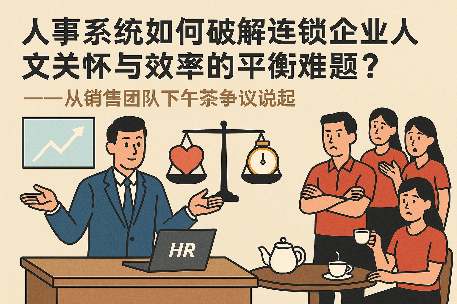 人事系统如何破解连锁企业人文关怀与效率的平衡难题？——从销售团队下午茶争议说起