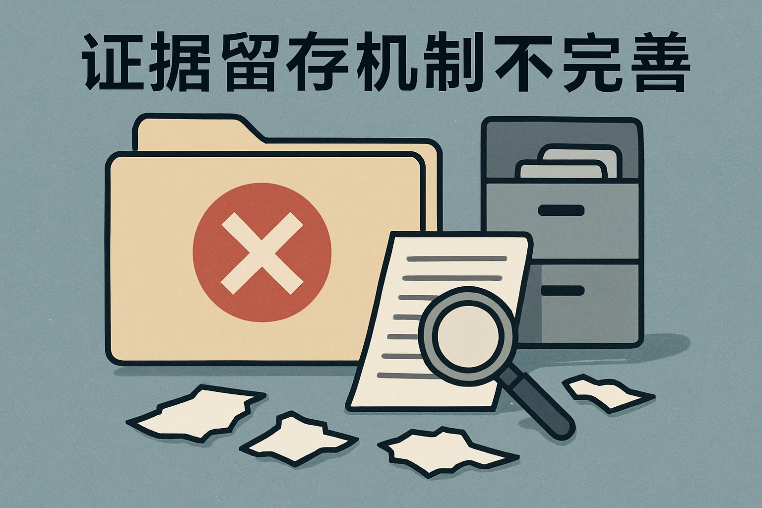 证据留存机制不完善