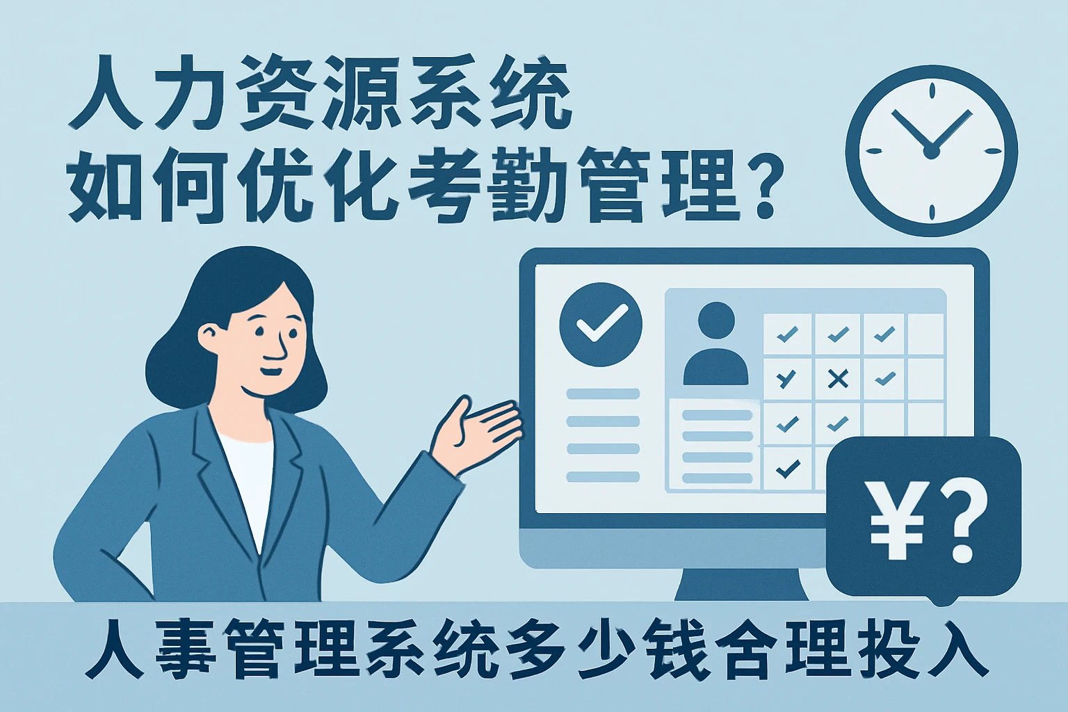 人力资源系统如何优化考勤管理？人事管理系统多少钱合理投入