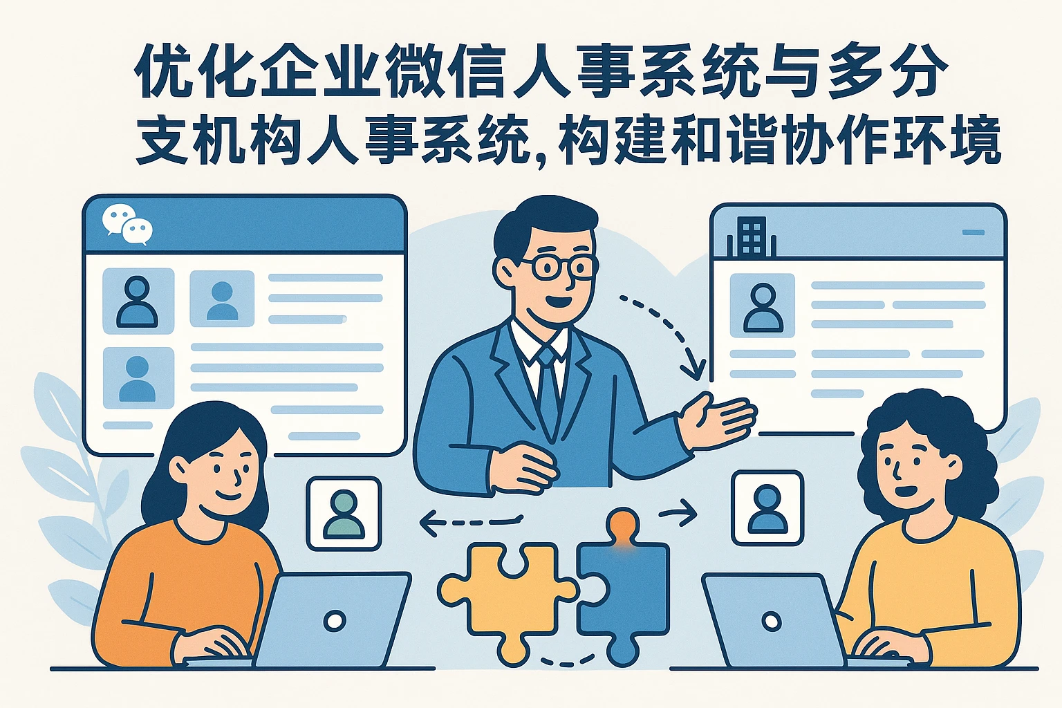 优化企业微信人事系统与多分支机构人事系统，构建和谐协作环境