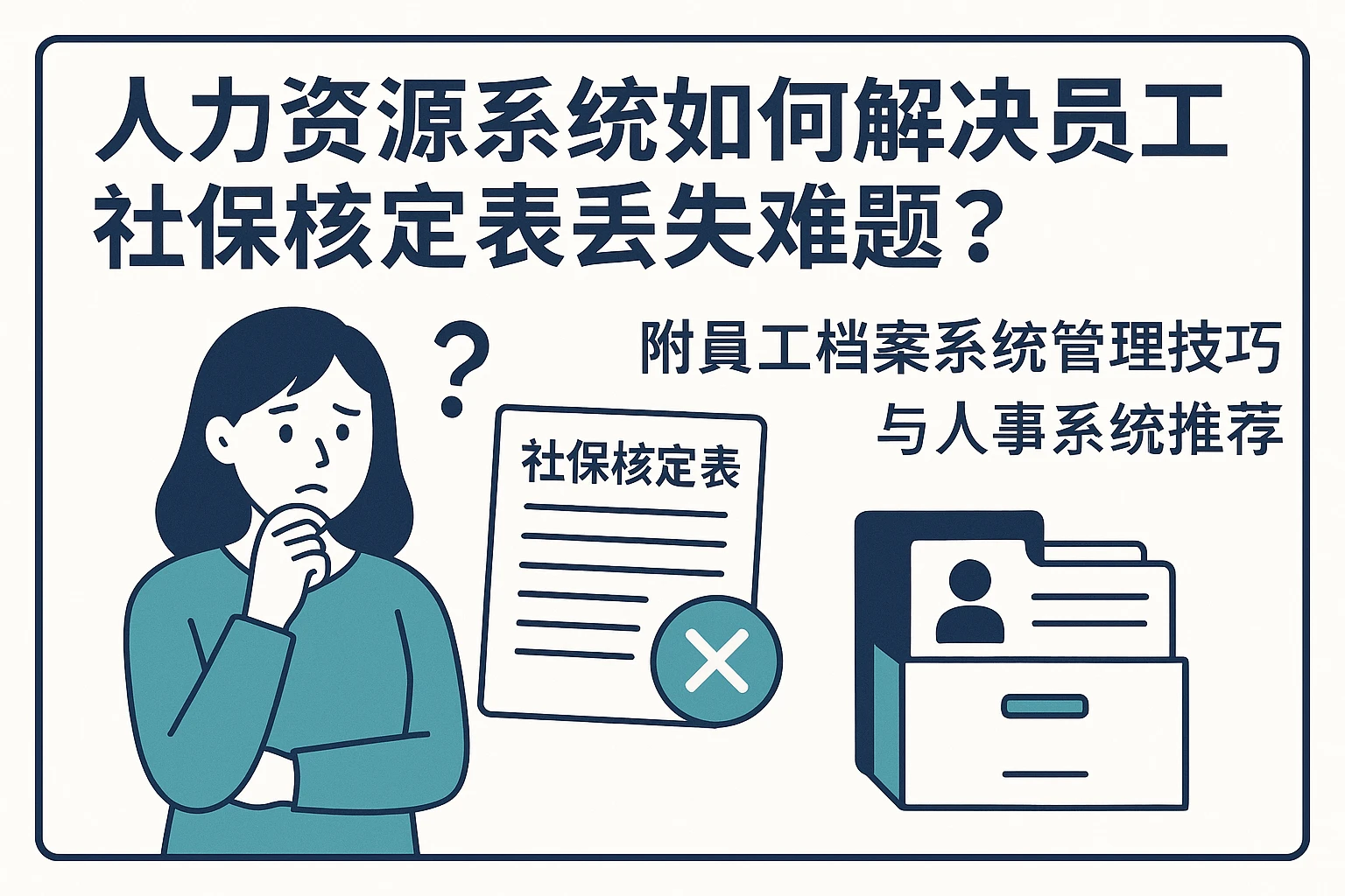 人力资源系统如何解决员工社保核定表丢失难题？附员工档案系统管理技巧与人事系统推荐
