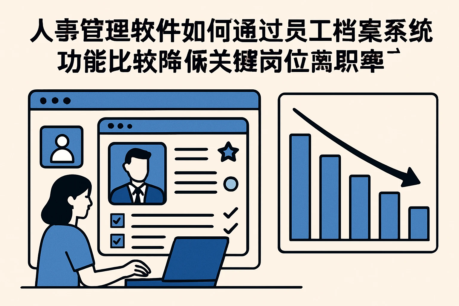 人事管理软件如何通过员工档案系统功能比较降低关键岗位离职率