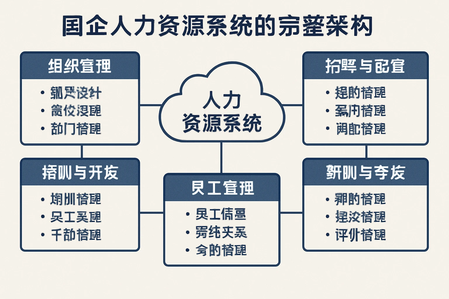 国企人力资源系统的完整架构