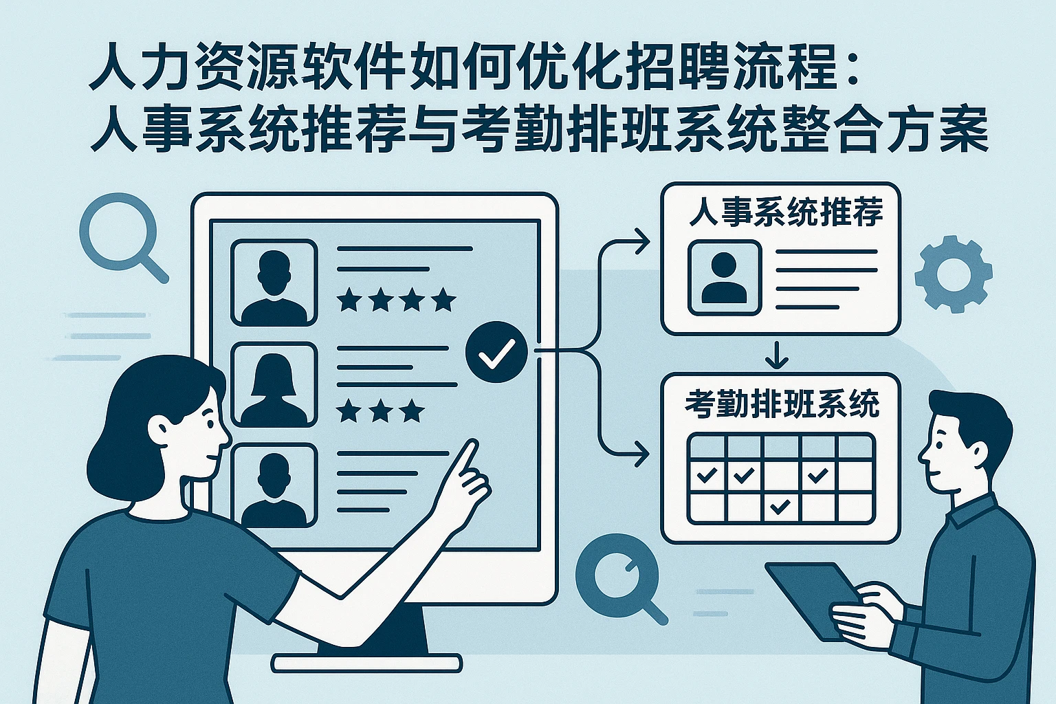 人力资源软件如何优化招聘流程：人事系统推荐与考勤排班系统整合方案