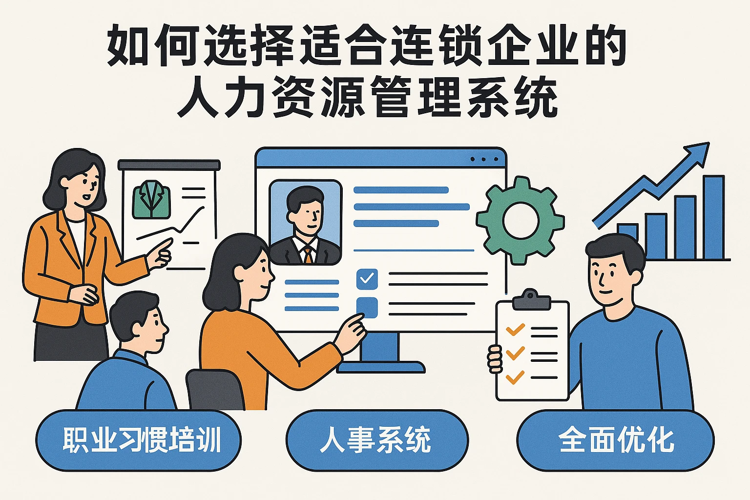 如何选择适合连锁企业的人力资源管理系统：从职业习惯培训到人事系统全面优化