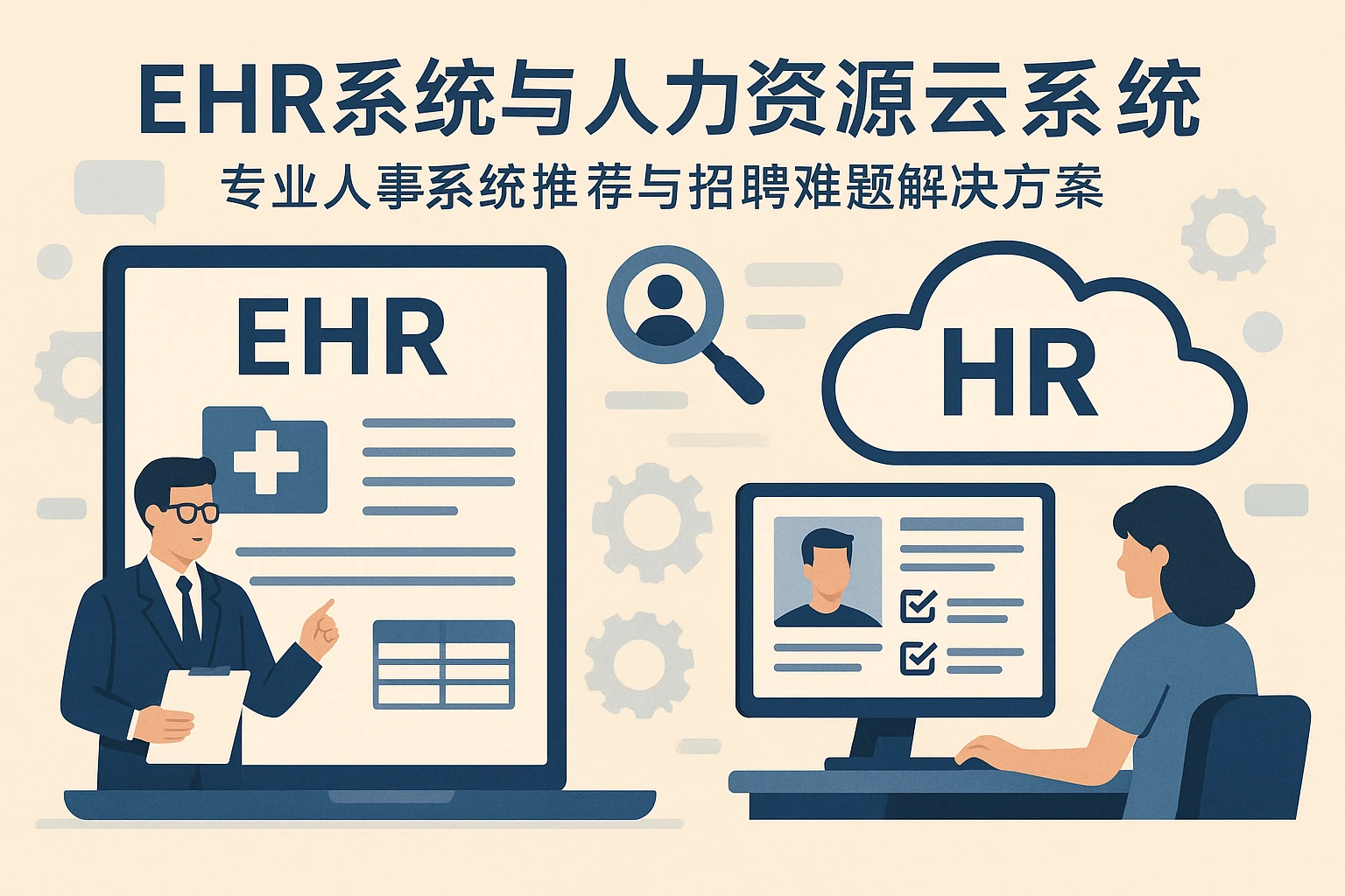 EHR系统与人力资源云系统：专业人事系统推荐与招聘难题解决方案