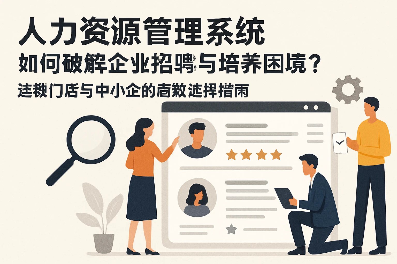 人力资源管理系统如何破解企业招聘与培养困境？连锁门店与中小企的高效选择指南