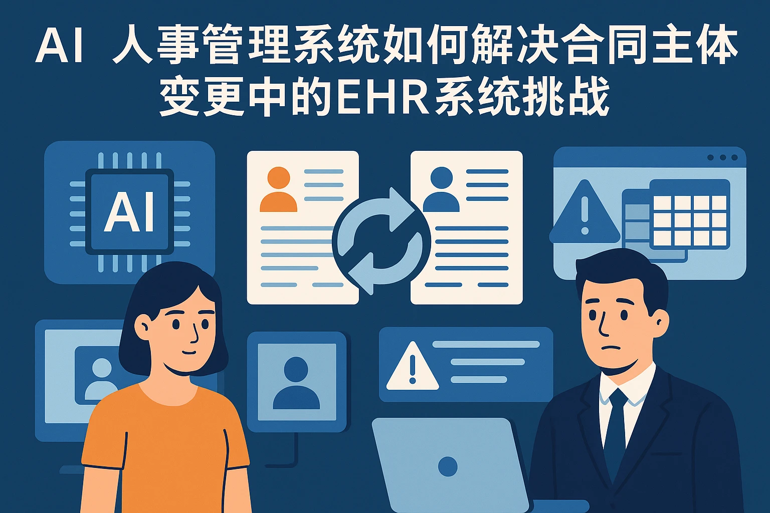 AI人事管理系统如何解决合同主体变更中的EHR系统挑战