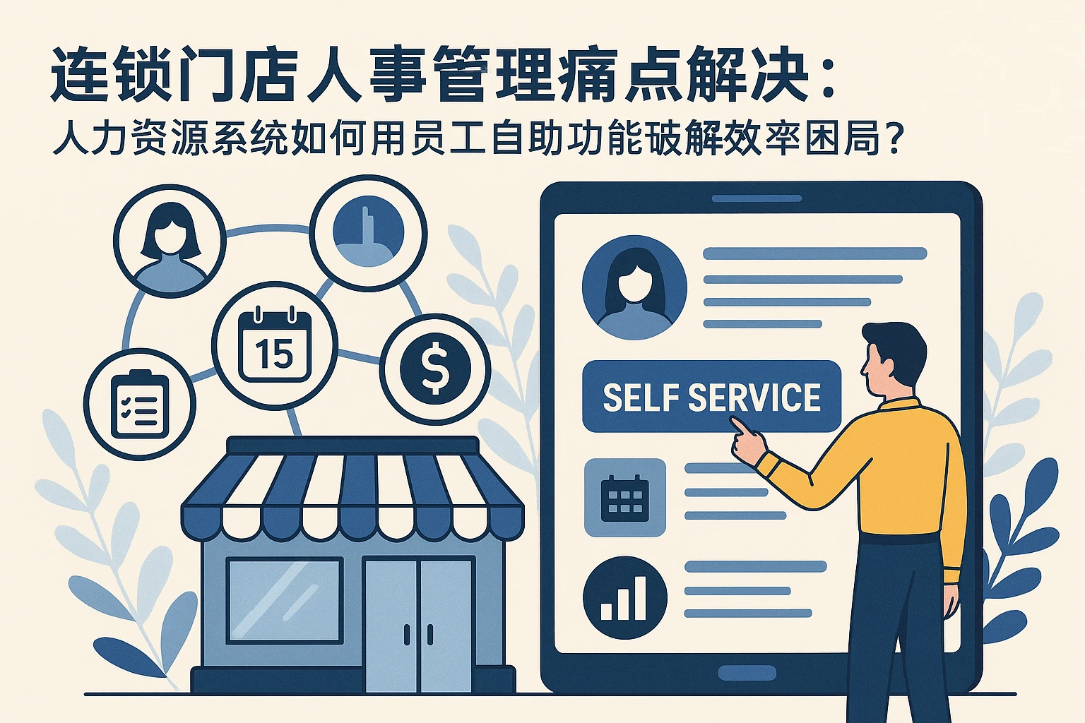 连锁门店人事管理痛点解决：人力资源系统如何用员工自助功能破解效率困局？