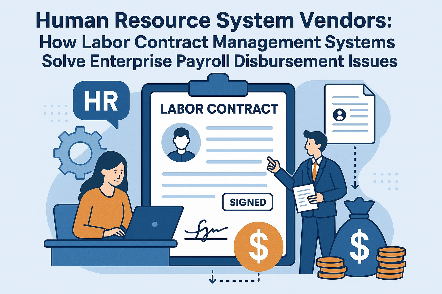 人事系统供应商如何通过劳动合同管理系统解决企业薪资发放难题