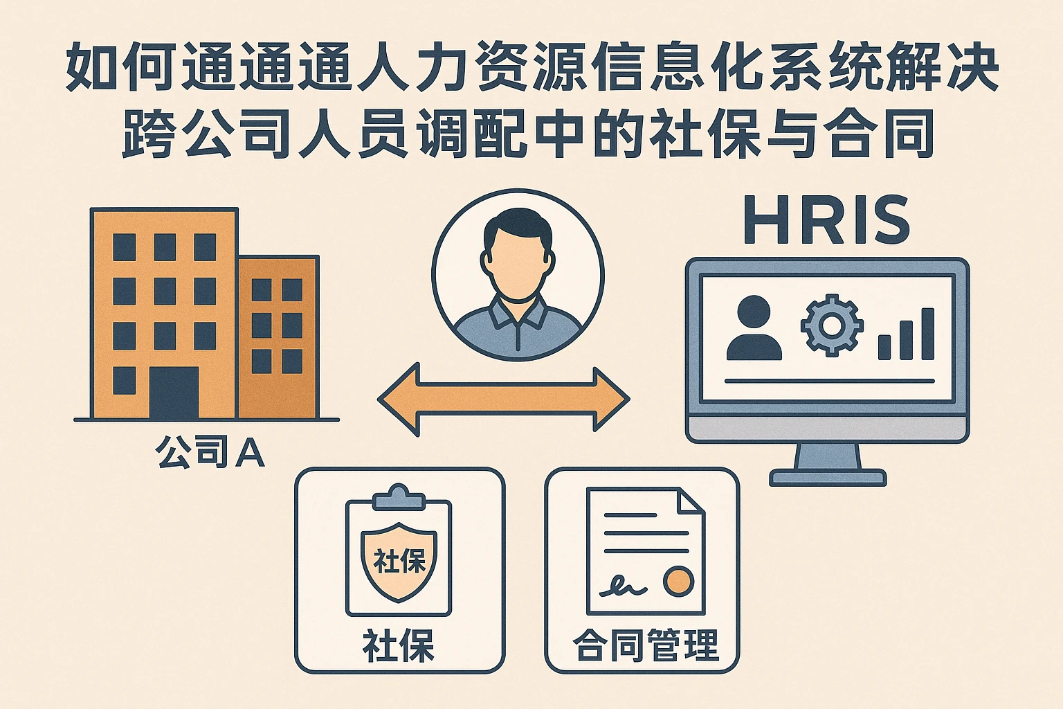 如何通过人力资源信息化系统解决跨公司人员调配中的社保与合同管理难题