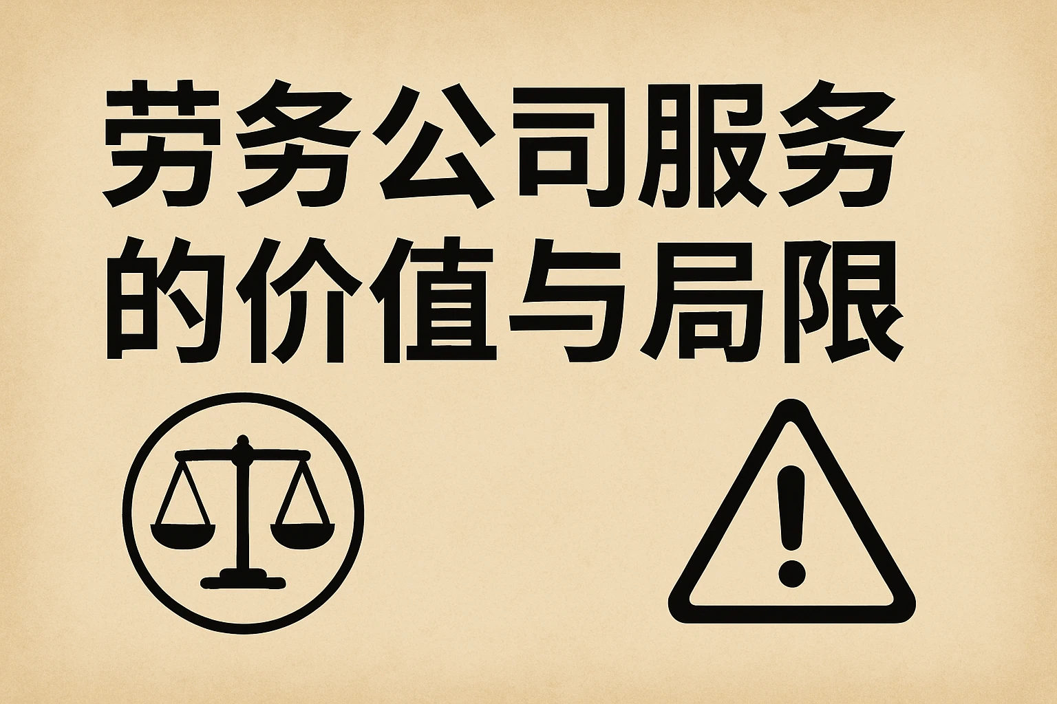 劳务公司服务的价值与局限