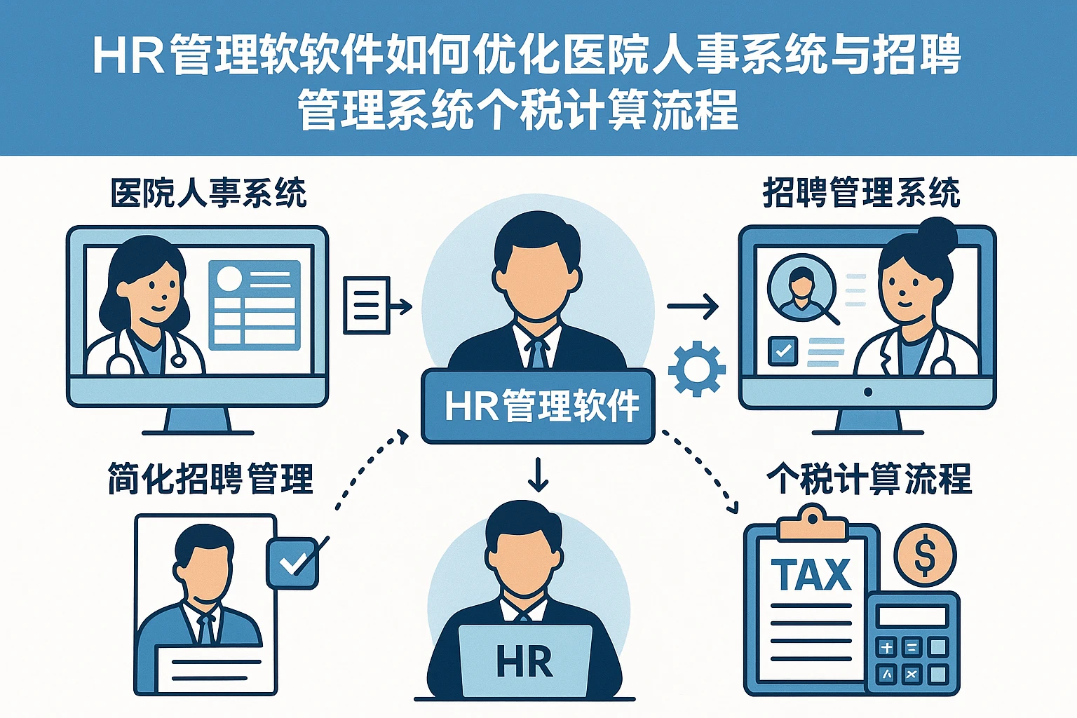 HR管理软件如何优化医院人事系统与招聘管理系统的个税计算流程