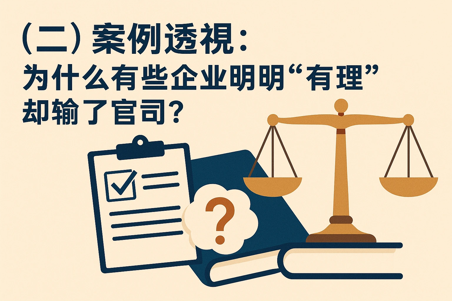 (二)案例透视:为什么有些企业明明“有理”却输了官司?