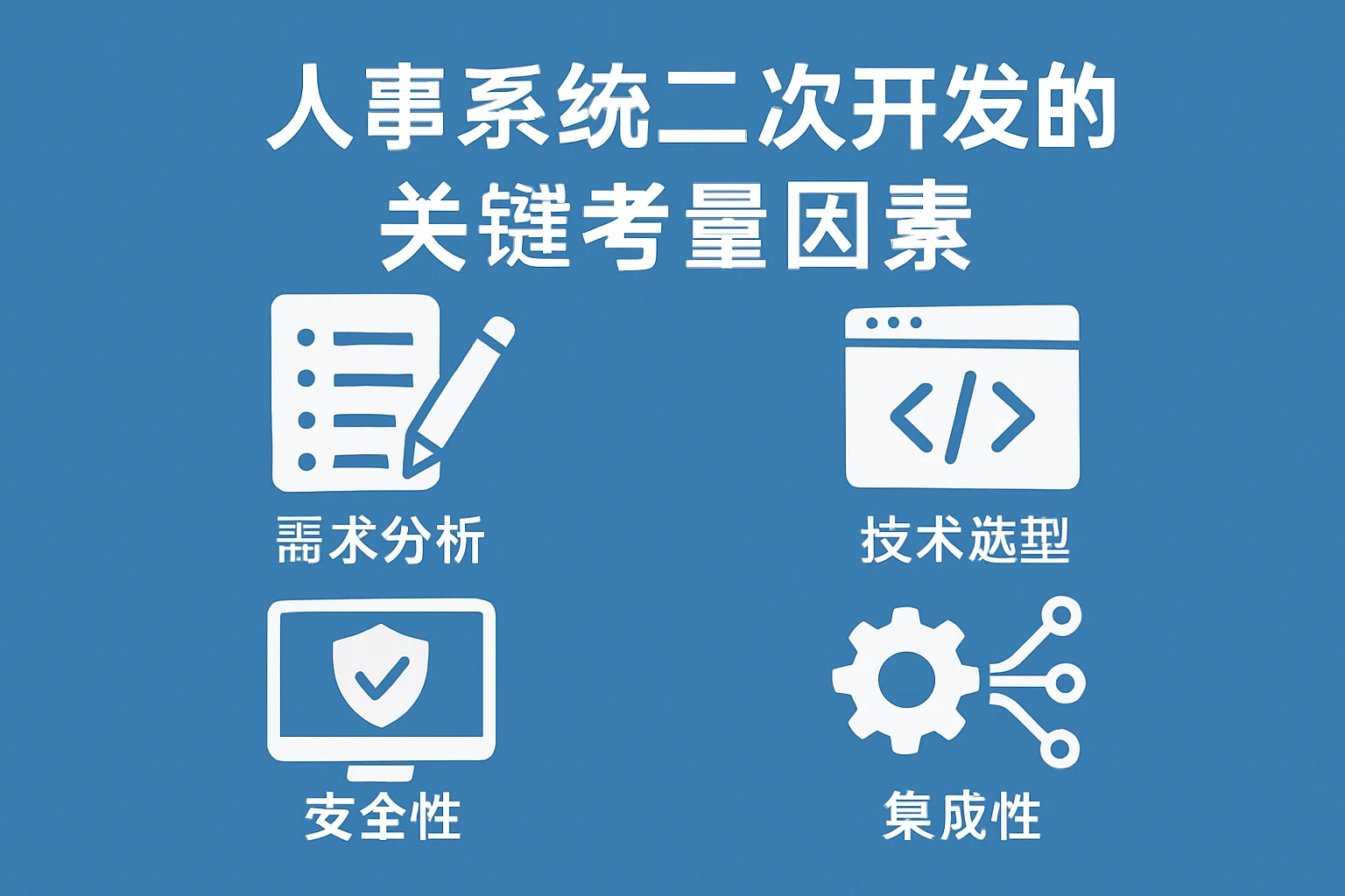 人事系统二次开发的关键考量因素