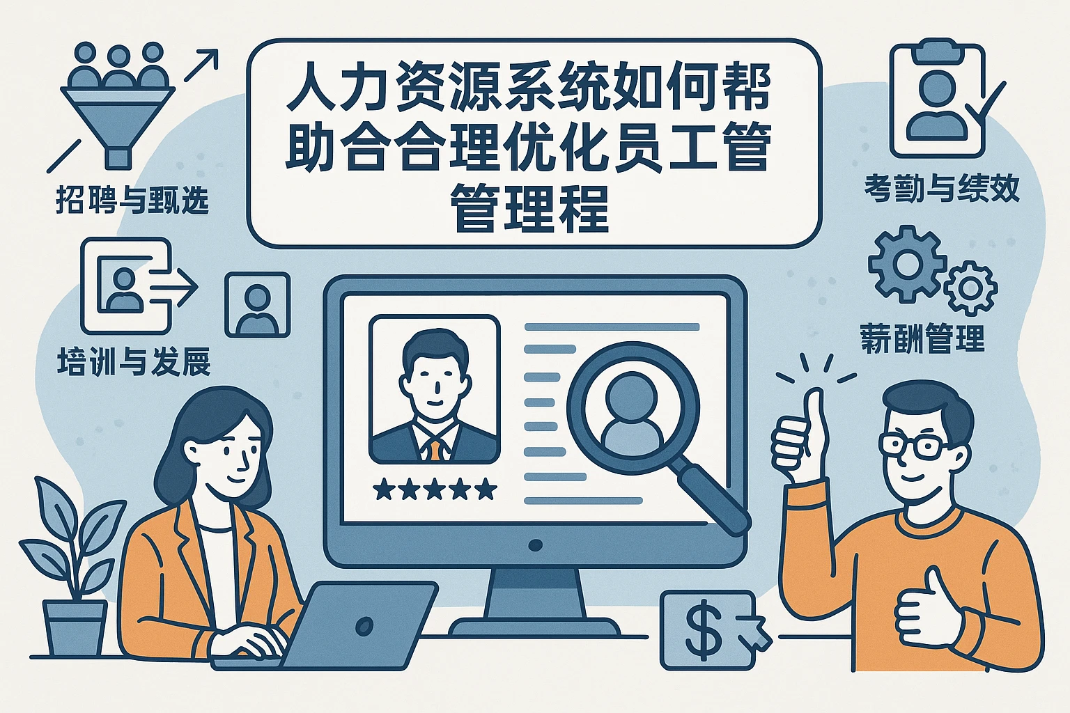 人力资源系统如何帮助企业合理优化员工管理流程