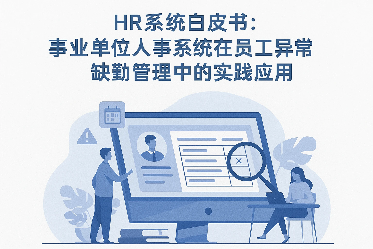 HR系统白皮书：事业单位人事系统在员工异常缺勤管理中的实践应用