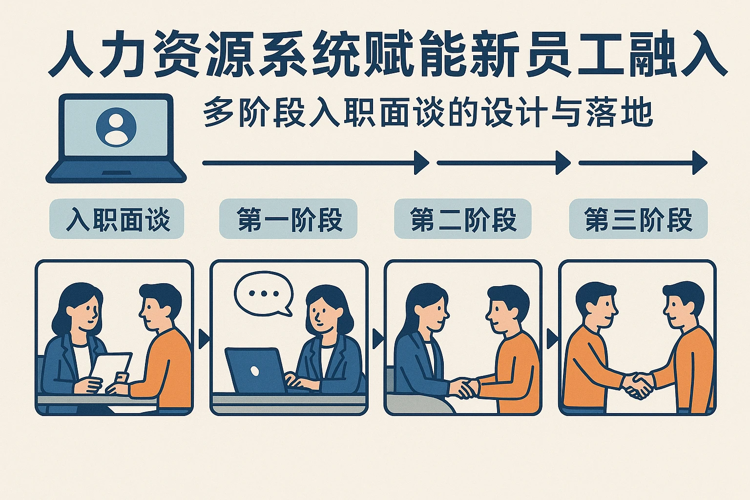 人力资源系统赋能新员工融入：多阶段入职面谈的设计与落地
