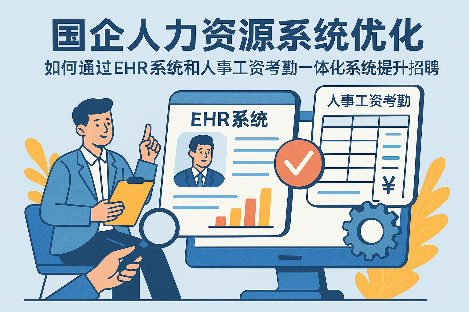 国企人力资源系统优化:如何通过ehr系统和人事工资考勤一体化系统提升招聘效率
