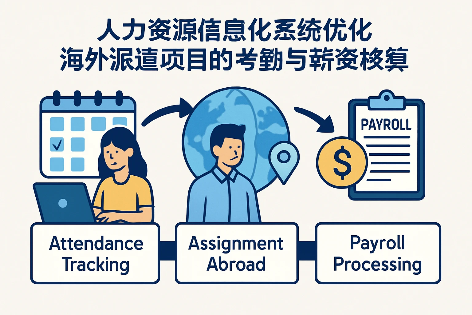 人力资源信息化系统如何优化海外派遣项目的考勤与薪资核算