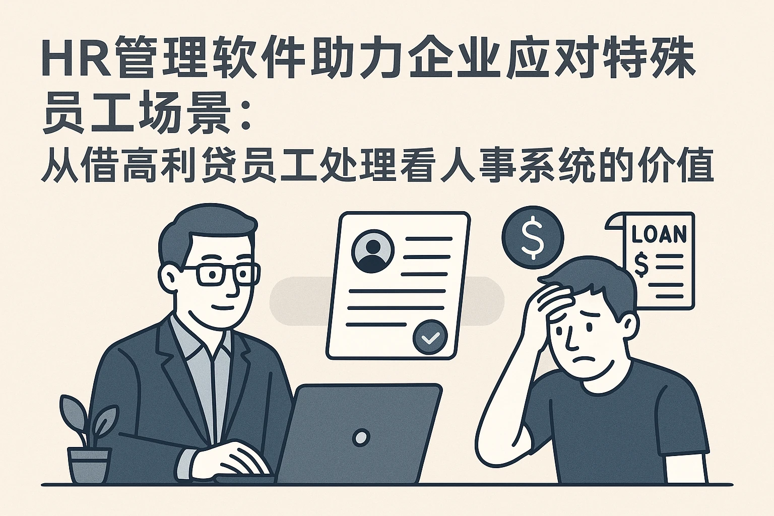 HR管理软件助力企业应对特殊员工场景：从借高利贷员工处理看人事系统的价值
