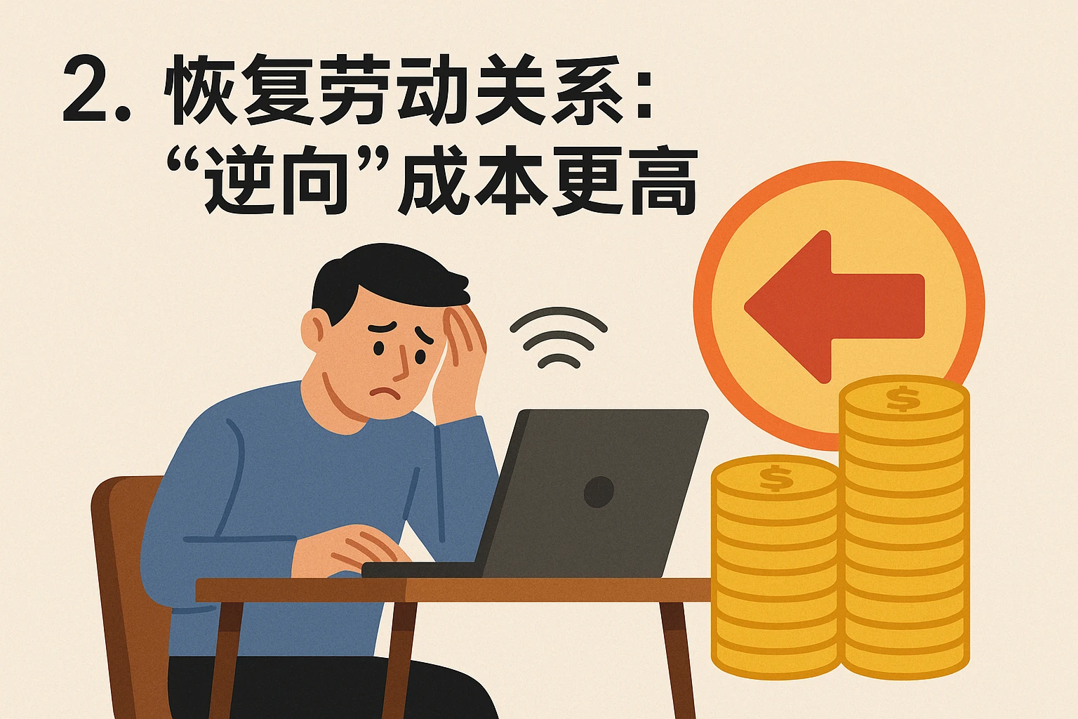 2. 恢复劳动关系：“逆向”成本更高