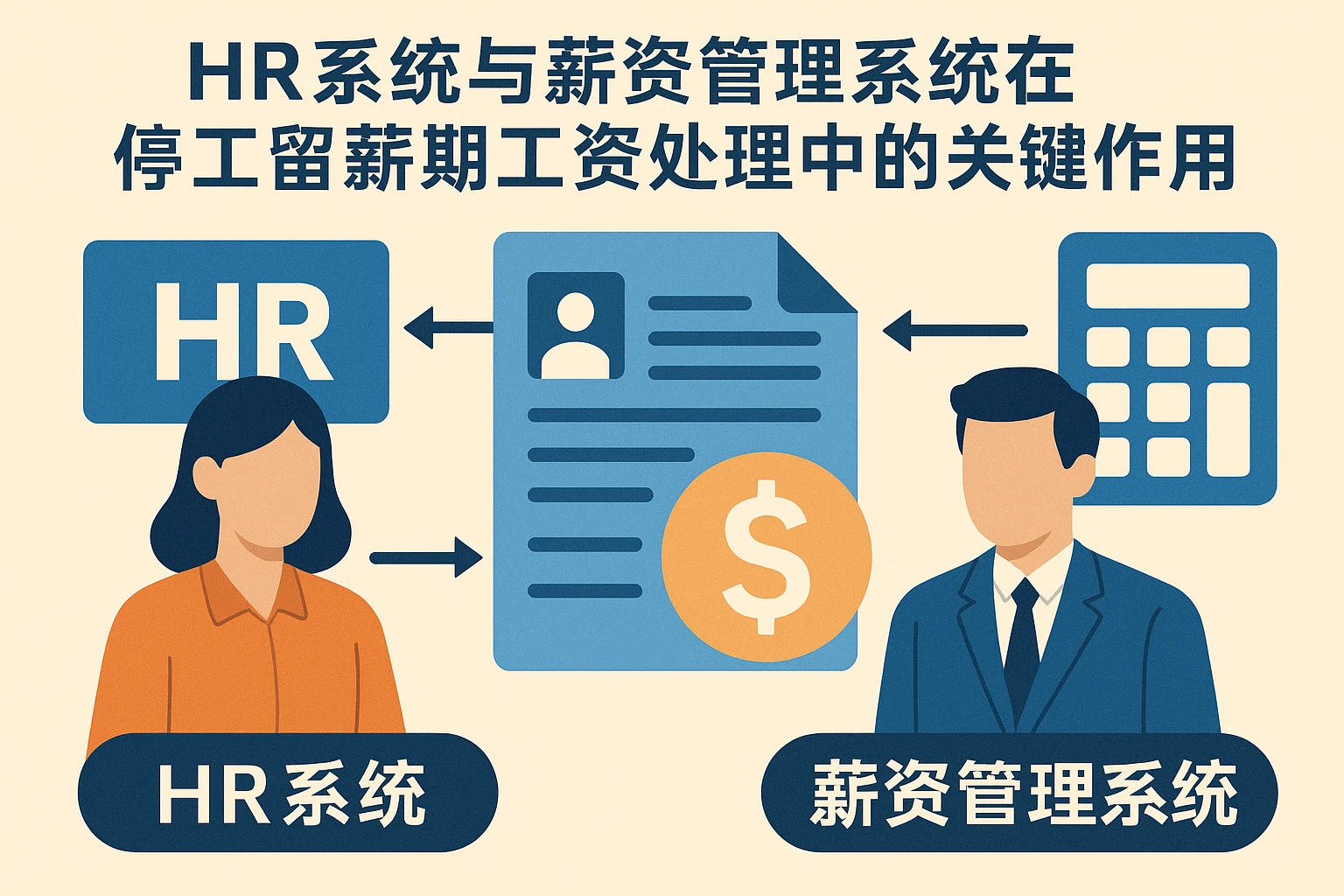 HR系统与薪资管理系统在停工留薪期工资处理中的关键作用