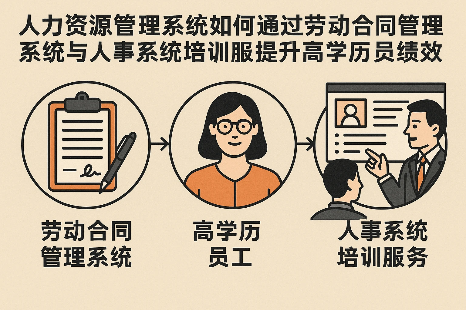 人力资源管理系统如何通过劳动合同管理系统与人事系统培训服务提升高学历员工绩效