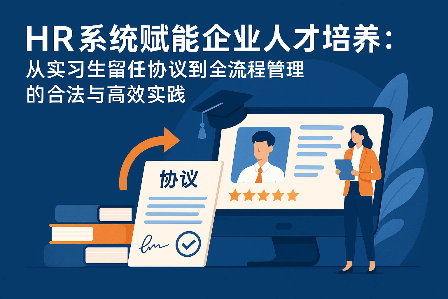 HR系统赋能企业人才培养：从实习生留任协议到全流程管理的合法与高效实践