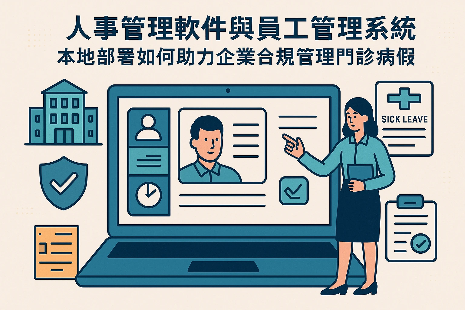 人事管理软件与员工管理系统：本地部署如何助力企业合规管理门诊病假