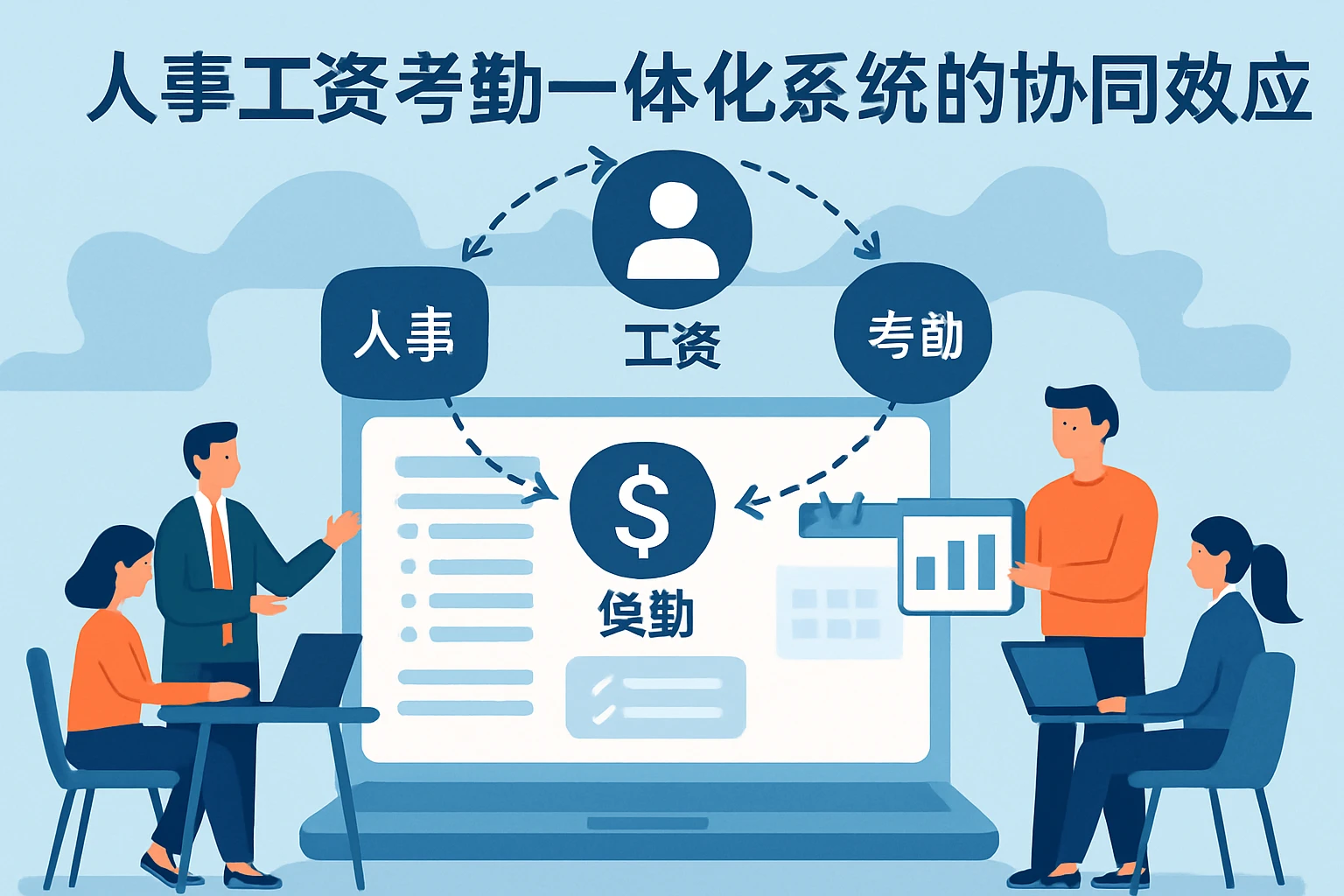 人事工资考勤一体化系统的协同效应