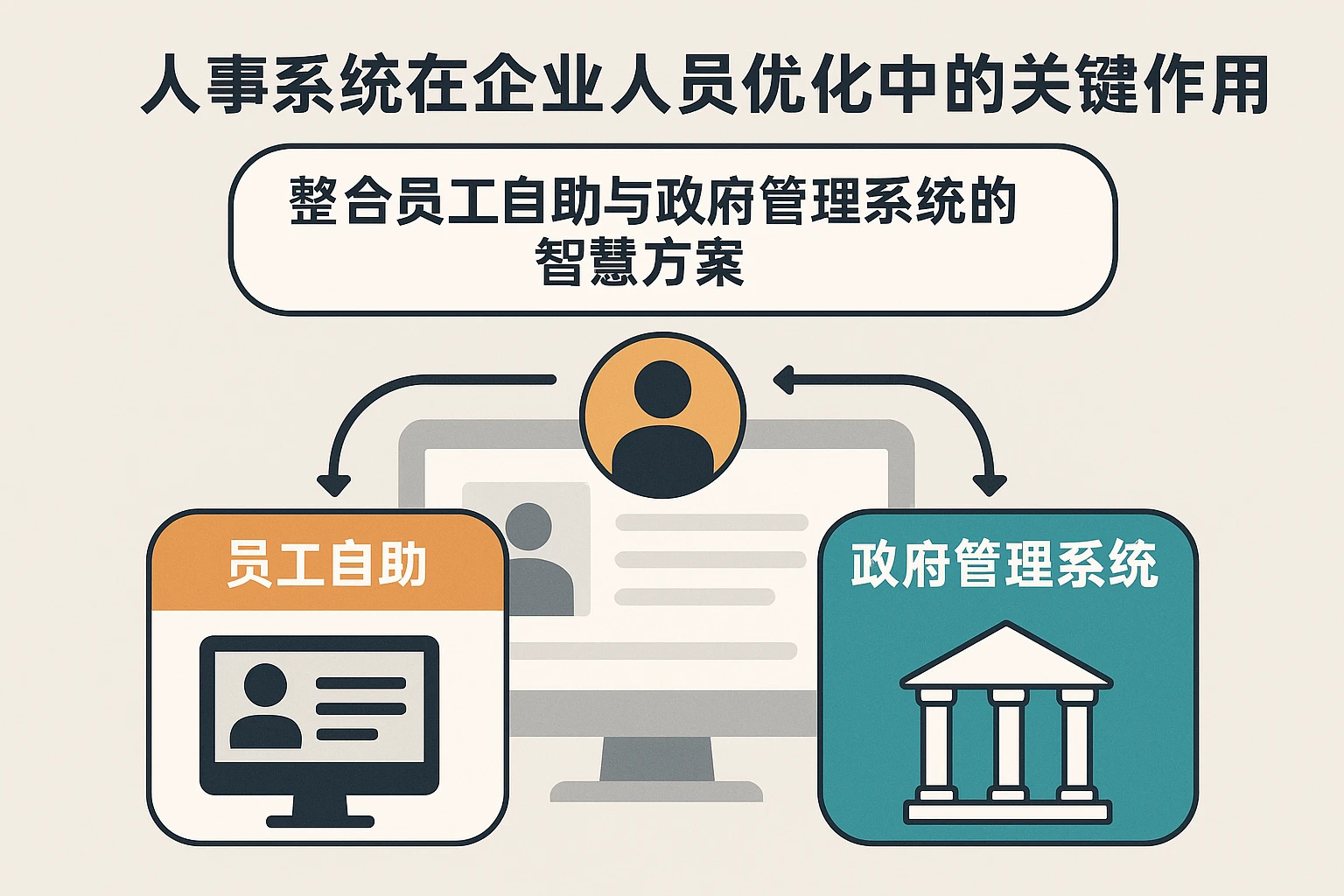 人事系统在企业人员优化中的关键作用：整合员工自助与政府管理系统的智慧方案