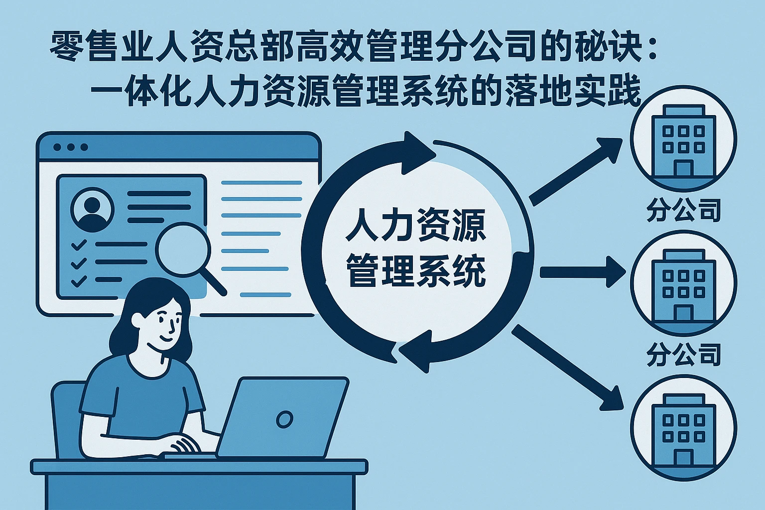 零售业人资总部高效管理分公司的秘诀：一体化人力资源管理系统的落地实践