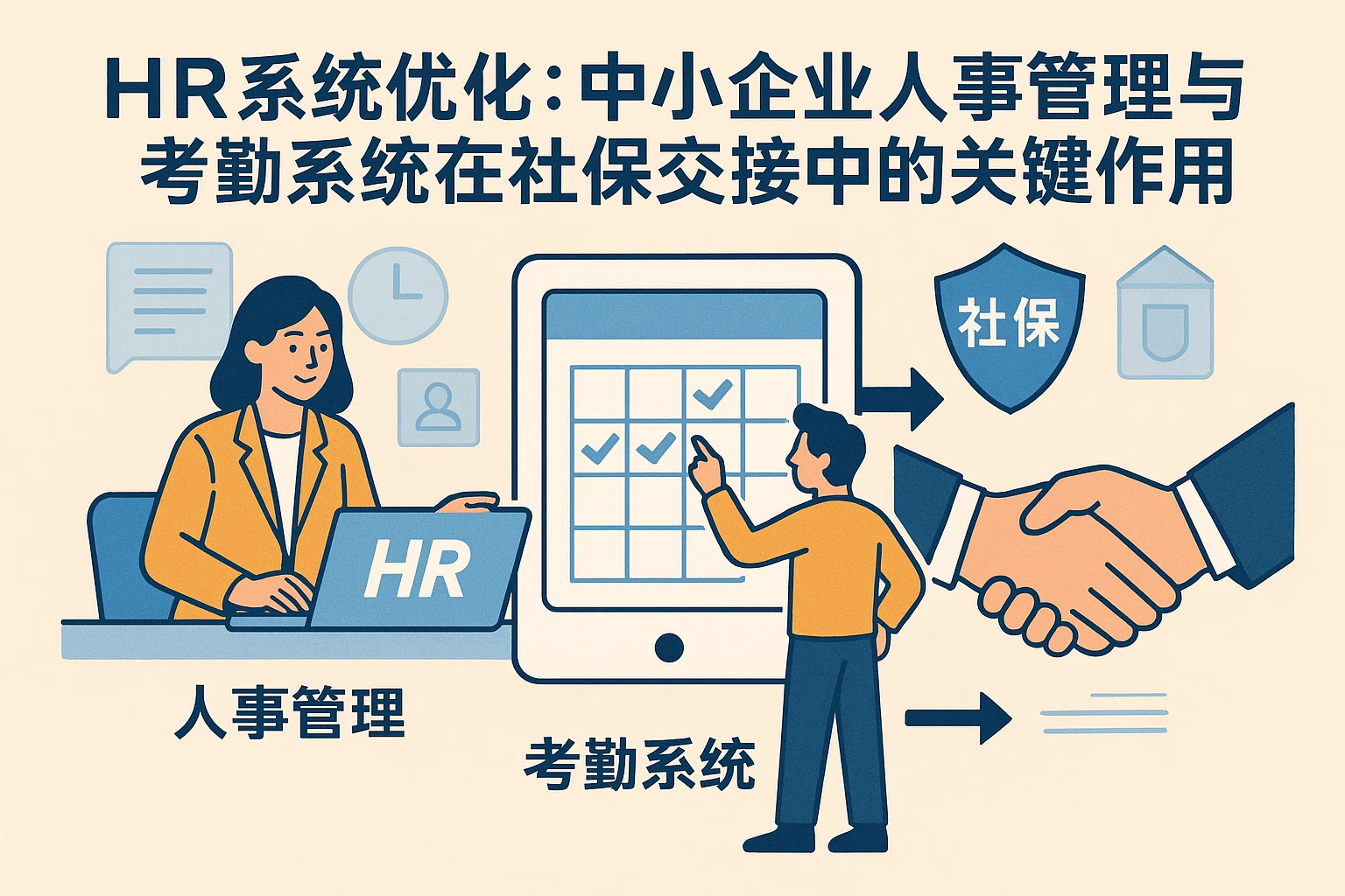 HR系统优化：中小企业人事管理与考勤系统在社保交接中的关键作用