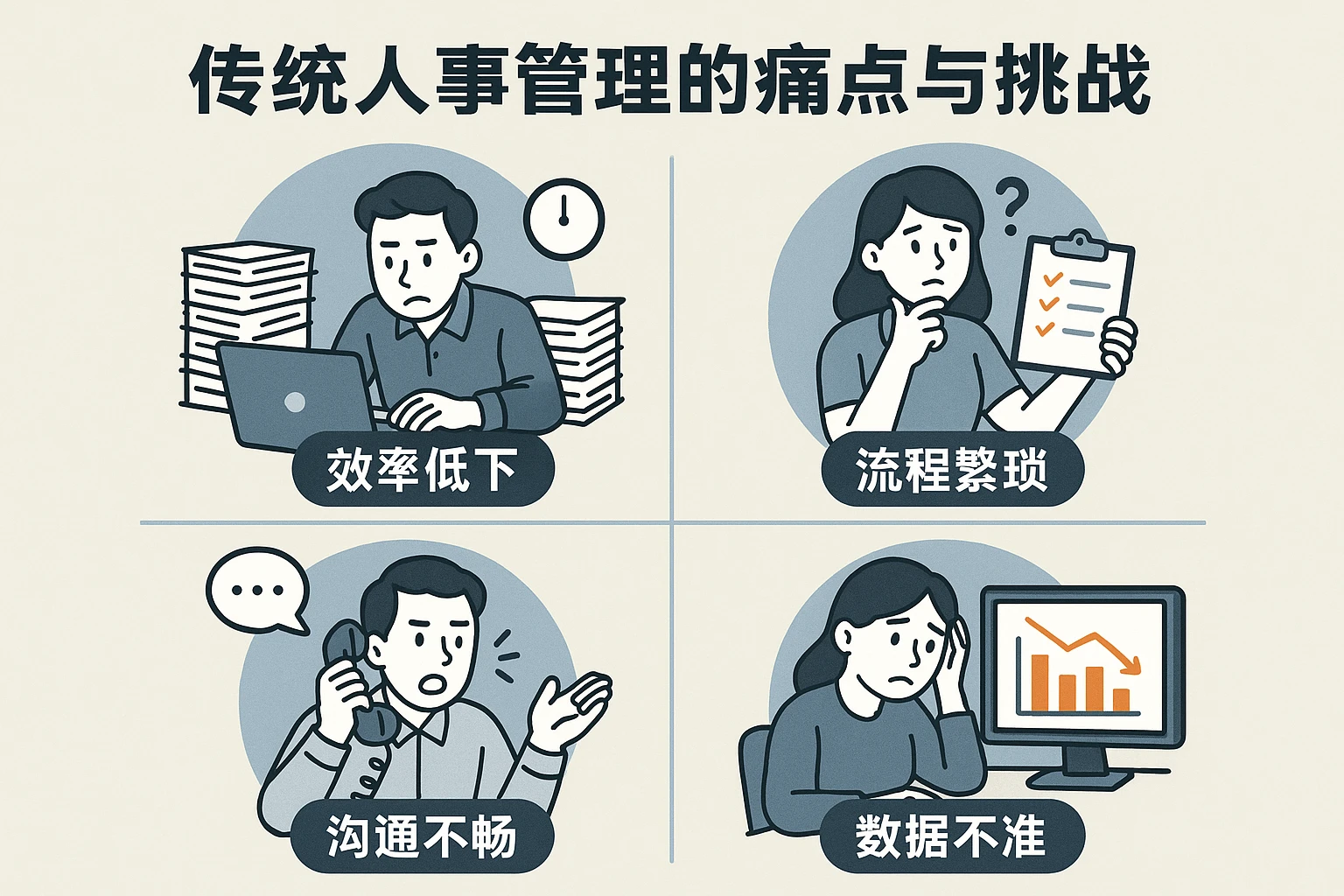 传统人事管理的痛点与挑战