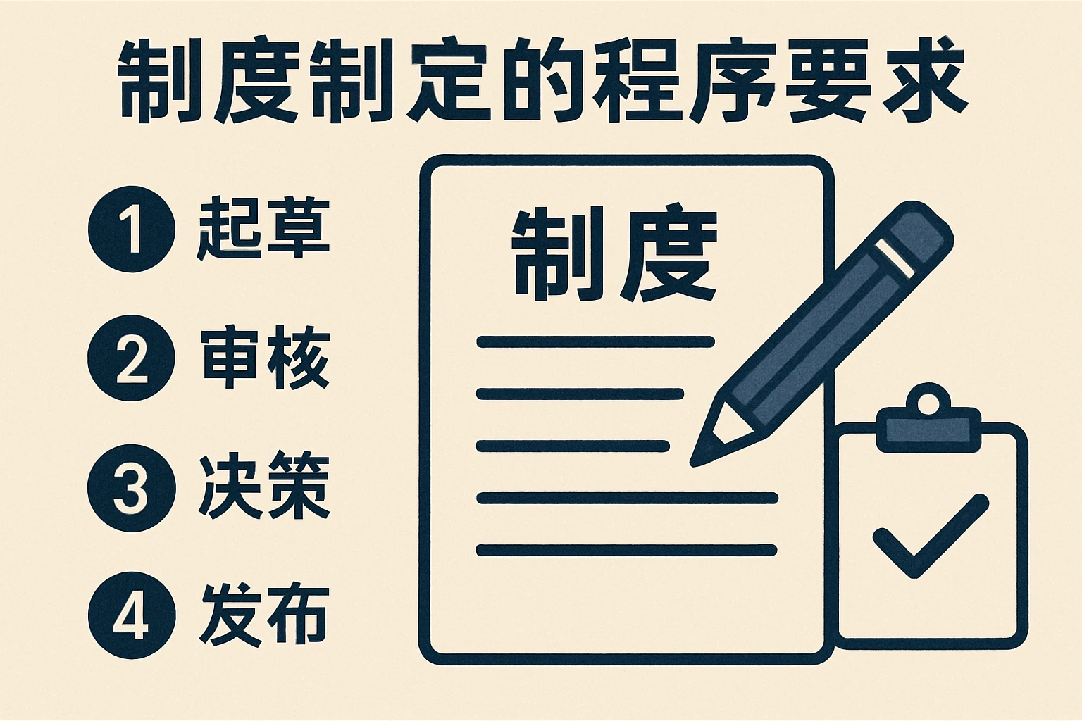 制度制定的程序要求