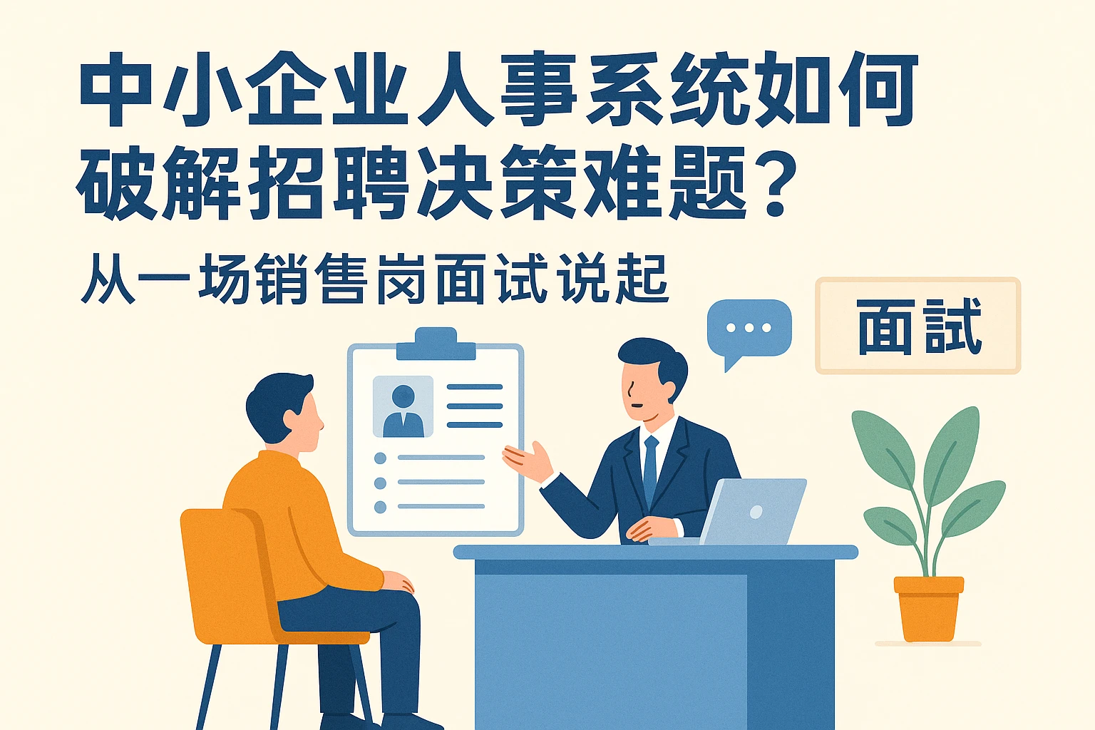中小企业人事系统如何破解招聘决策难题？从一场销售岗面试说起