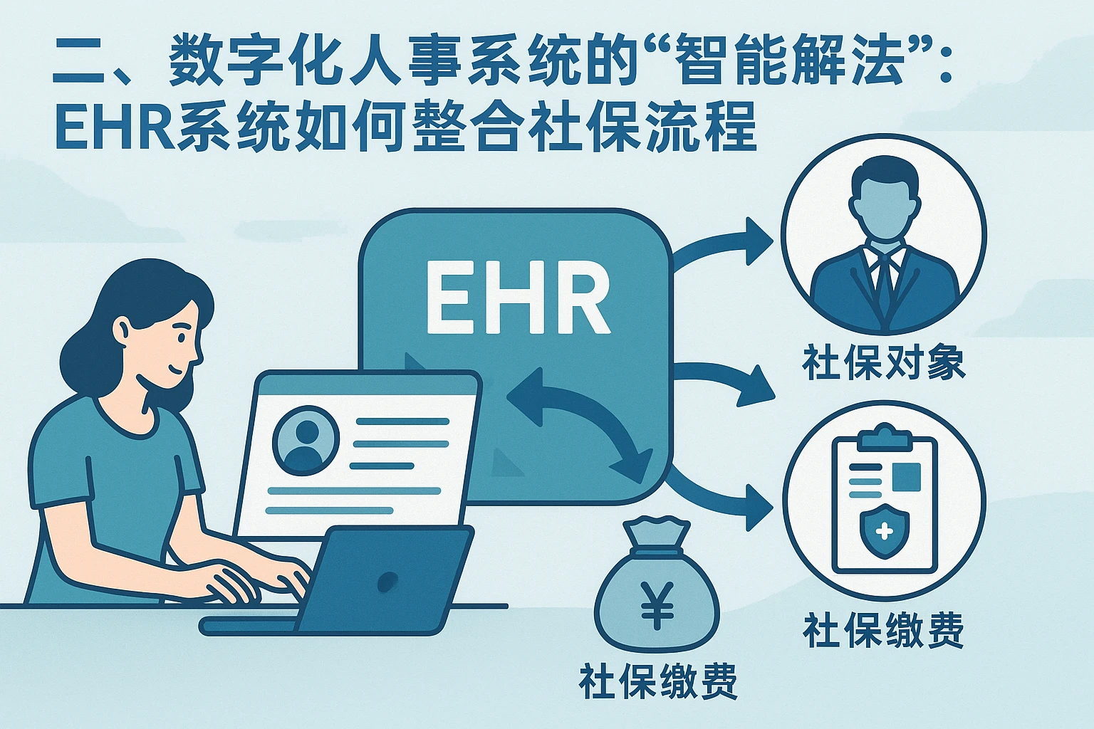 二、数字化人事系统的“智能解法”：EHR系统如何整合社保流程